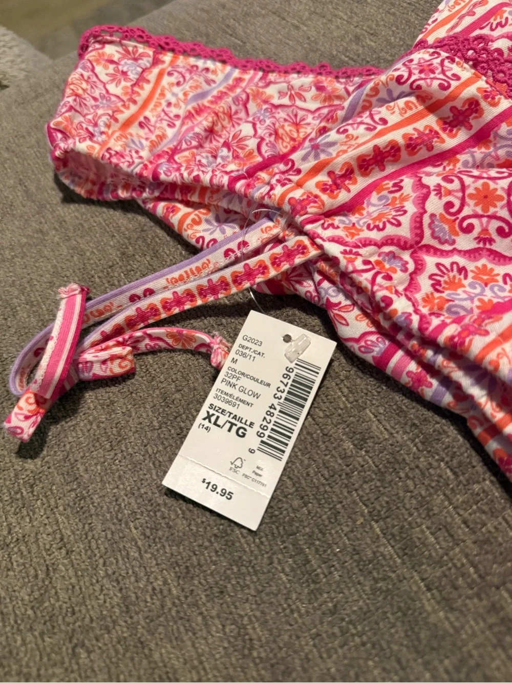 The Children's Place Pink & Coral Ruffle Off-Shoulder Tank Top